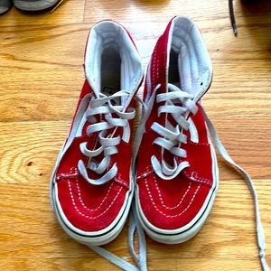 Red Vans Skate Shoes